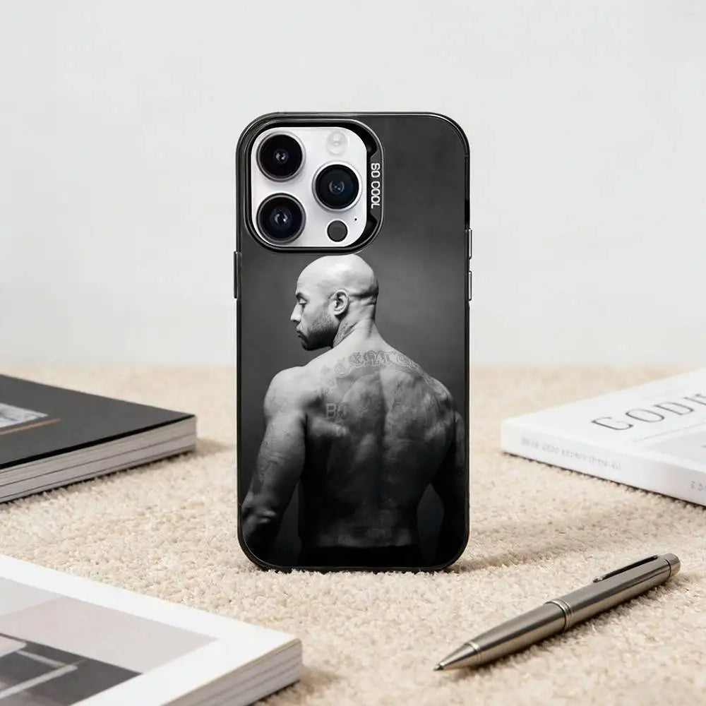 French B-Booba Rapper Singer Phone Case For iPhone17, 16,15,14,13,12 Pro Max Candy Matte Shockproof Black Cover