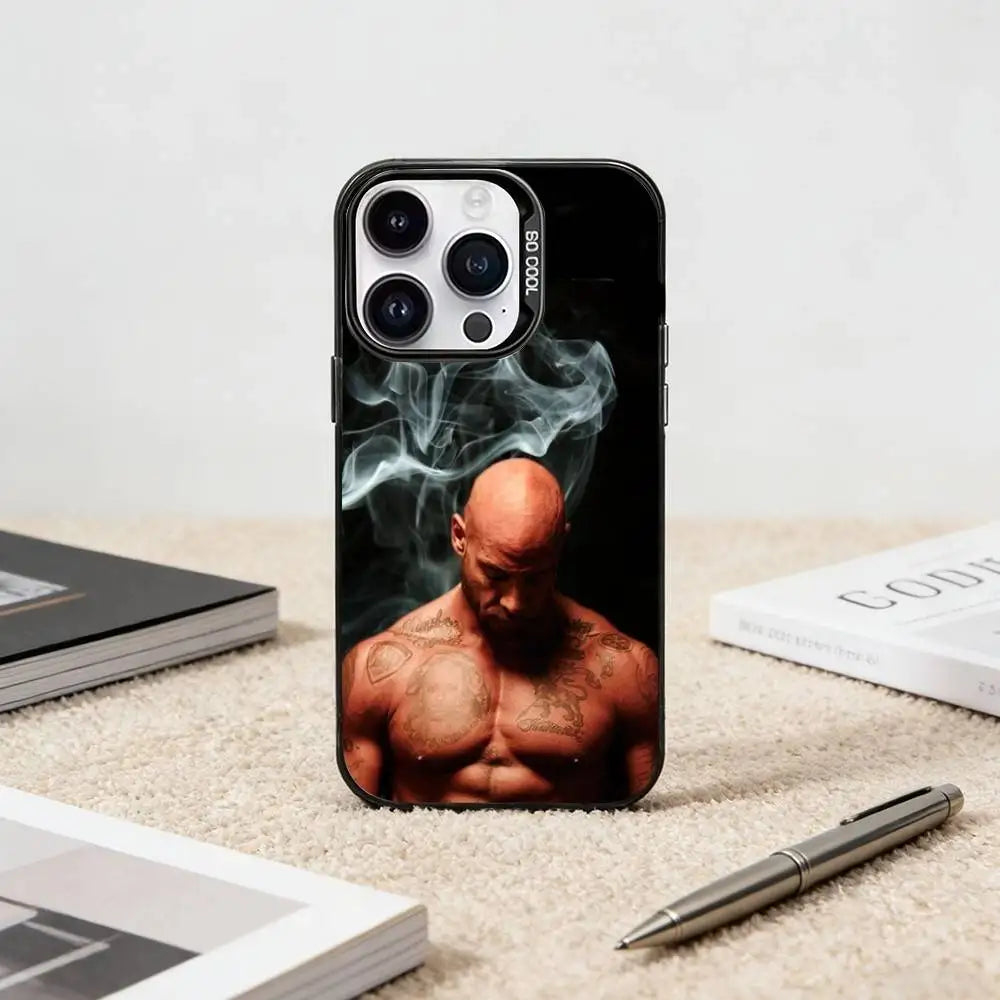 French B-Booba Rapper Singer Phone Case For iPhone17, 16,15,14,13,12 Pro Max Candy Matte Shockproof Black Cover